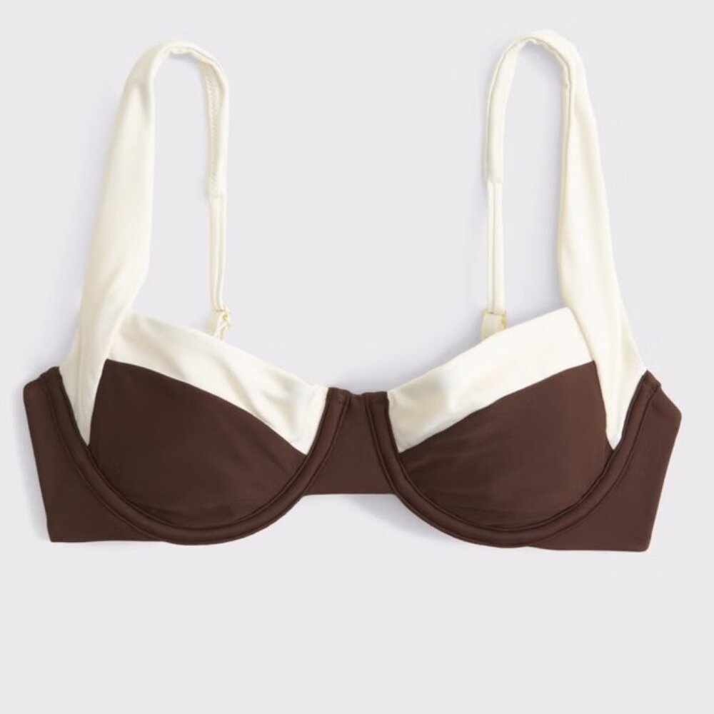 NWT Abercrombie & Fitch Wide Strap Underwire Bikini Top